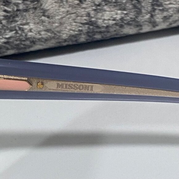 NEW Missoni Ombre Striped Sunglasses in Gray Horn main image 5